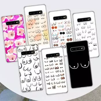 Чехол для телефона Boobs Art Print для Samsung Galaxy M21 M12 M31S M32 M51 M52 Note 20 Ulte 10 Plus 9 8 J4 J6 + J8 M11 F52 F62 Samsung M11