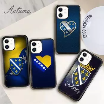 Чехол для телефона Bosna i Hercegovina Heart для iPhone 11 12 13 14 Pro Max mini XR XS SE 2020 6S 7 8 Plus Samsung Galaxy S21 S22 iPhone 6plus