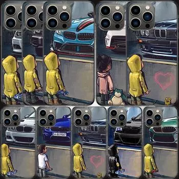 Чехол для телефона Boy See Sports Car Jdm Drift для Apple iPhone 15 13 12 11 14 Pro Max Mini Cover SE 2020 X XS XR 8 7 6 6S Plus 5 5S Sh iPhone 15 Pro