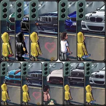 Чехол для телефона Boy See Sports Car Jdm Drift для Samsung A15 A25 A35 A55 Galaxy A70S A50S A30S A30 A40 A71 A51 A41 A31 A21 A11 A01 A2 Samsung A10S