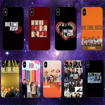 Чехол для телефона BTR Big Time Rush Band для iPhone 11 12 Mini 13 14 Pro XS Max X 8 7 6s Plus 5 SE XR Shell iPhone11PROMAX