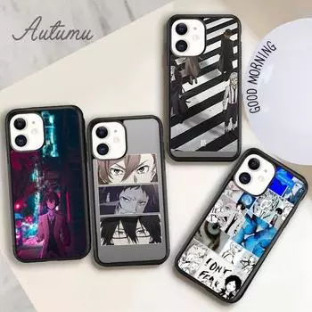Чехол для телефона Bungo Stray Dogs Anime для iPhone 11 12 13 14 Pro Max mini X XR XS SE 2020 5 6S 7 8 Plus Samsung Galaxy S21 S22 iPhone 6plus