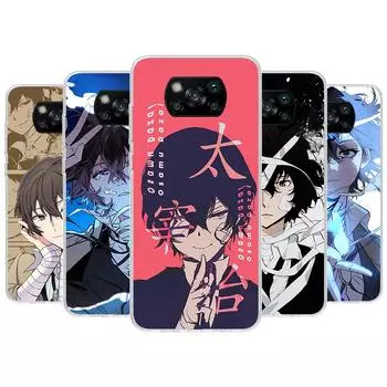 Чехол для телефона Bungo Stray Dogs Dazai для Xiaomi Poco X3 Nfc X4 GT X5 Pro M5S M4 M3 M2 F5 F4 F3 F2 F1 Mi Note 10 Fundas Shell Xiaomi Poco M5S