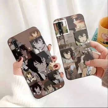 Чехол для телефона Bungou Stray Dogs для Huawei P50 P40 P30 P20 Pro Mate 40 30 20 Pro Nova 9 8 7 ПК, стеклянный чехол для телефона Huawei P50 Pro