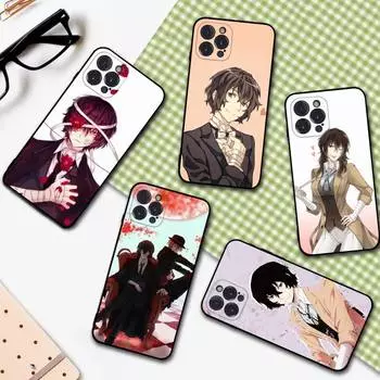 Чехол для телефона Bungou Stray Dogs для iPhone 6 7 8 Plus 11 12 13 14 Pro SE 2020 MAX Mini X XS XR, задняя крышка Funda 6plus or 6s plus