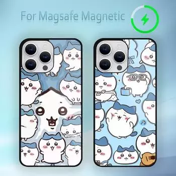 Чехол для телефона C-Chiikawa H-Hachiware для iPhone 15 14 13 12 11 Plus Pro Max Magsafe с магнитной беспроводной зарядкой iPhone15plus