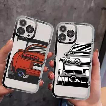 Чехол для телефона Car Eat Sleep JDM для IPhone 11 12 13 Mini Pro XS MAX 8 7 6 6S Plus X 5S SE 2020 XR Прозрачный чехол iphone 11