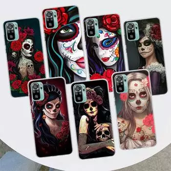 Чехол для телефона Catrina с красивой розой и черепом для Xiaomi Redmi 10 10C 10A 9T 9C 9A 9 Prime 8 8A 7 7A 6 6A K20 K30 K40 Pro S2 Fund Redmi 10