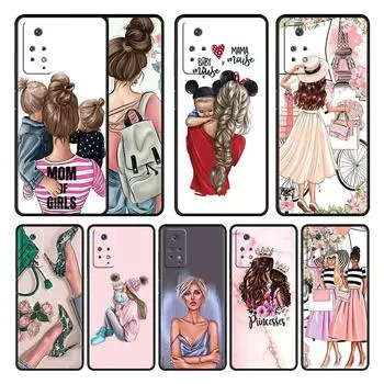 Чехол для телефона Celulares для Redmi 9T 9A 8 10 K40 9 9S 11 Pro 9C 7 10C 8T K50 женщина девочка супер мама ребенка Redmi Note 7