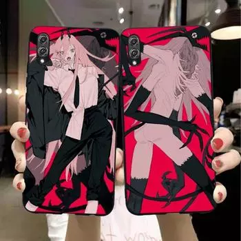 Чехол для телефона Chainsaw Man Anime для Honor 70 50 20 7S X9 X8 X7 Magic 4 3 Pro, мягкий черный чехол для телефона Honor 70