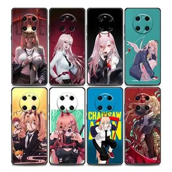 Чехол для телефона ChainSaw Man Girl Anime для Huawei Mate 10 20 40 40Rs Y6 Y7 Y7a Y8s Y8p Y9a Enjoy 20e 2019 Lite Pro Plus черный чехол Mate 10