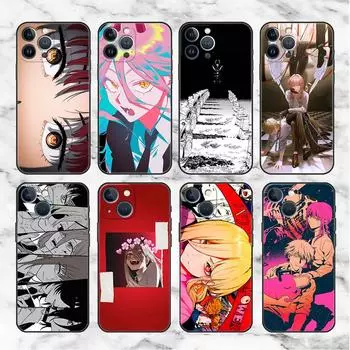 Чехол для телефона Chainsaw Man Girl для iPhone 11 13 Pro Max 12 Mini 7 8 Plus SE 2020 X XS 6 6S 5 5S Мягкий силиконовый чехол-накладка iPhone 5 5S SE