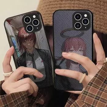 Чехол для телефона Chainsaw Man Mkima, жесткий кожаный чехол для iPhone 11 12 13 Mini Pro Max 8 7 Plus SE 2020 X XR XS Coque iphone 7