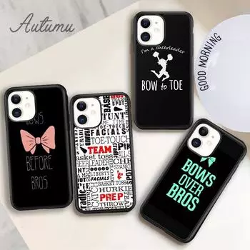 Чехол для телефона Cheers Cheerleader Bow To Toe для iPhone 11 12 13 14 Pro Max mini XR XS SE 2020 7 8 Plus Samsung Galaxy S21 S22 iPhone 6plus