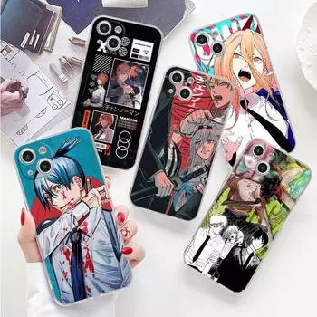 Чехол для телефона «Человек с бензопилой» в стиле аниме для Apple Iphone 14 Plus Se Xr 12 Mini 7 6s X Xs 13 Pro 11 Pro Max 8, японский мультяшный чехол iPhone 11 Pro Max