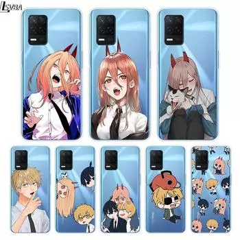 Чехол для телефона «Человек с бензопилой» в стиле аниме для Realme 8 8i V3 V5 GT Neo Flash Edition Explorer Master Neo2 Narzo 30 50i 50A C21Y Realme V3