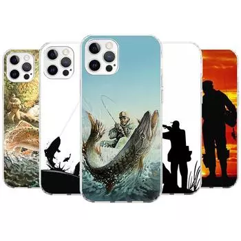 Чехол для телефона «Человек с охотой и рыбалкой» для Apple iPhone 11 12 13 15 14 Pro 7 XR X XS Max 8 Plus + Mini SE, мягкий чехол с индивидуальным принтом iPhone 14