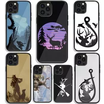 Чехол для телефона «Человек с охотой и рыбалкой» ПК + ТПУ для Iphone 6S 7 8 Plus X Xs Max XR 11 12 13 Mini Pro противоударный твердый чехол Капа iphone XR