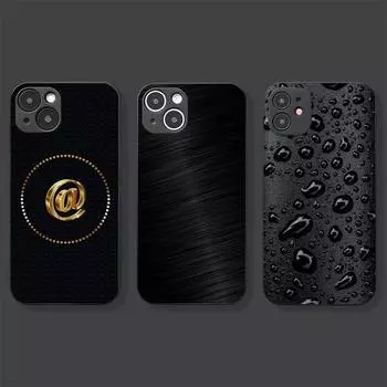 Чехол для телефона черной серии для Iphone 7 8 Plus X Xr Xs 11 12 13 Se2020 Mini Mobile Iphone 14 Pro Max Чехол iphone 12