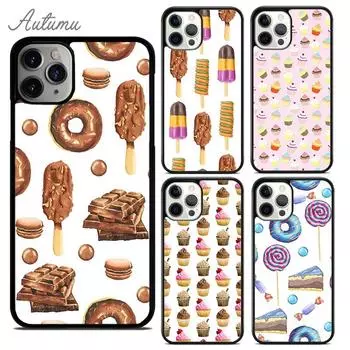 Чехол для телефона Chocolate Cakes Sweets для iPhone 11 12 13 14 Pro Max mini XR XS SE 2020 7 8 Plus Samsung Galaxy S21 S22 Cover shell iPhone 6plus