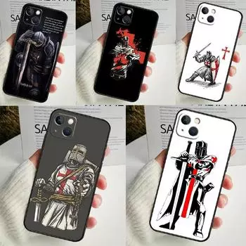 Чехол для телефона Christian Templar Knights для iPhone 16 15 14 12 11 13 Pro Max 7 8 Plus X XR XS Max 13 12 Mini Cover iPhone 16