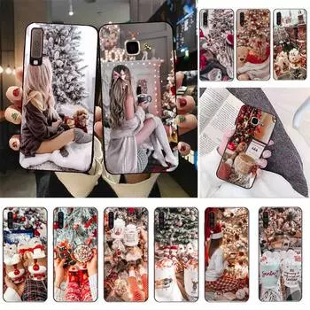 Чехол для телефона Christmas Tree Winter Coffee Girl для Samsung Galaxy A6 plus A51 30s 21S A10 70 40 Fundas Coque Samsung A51
