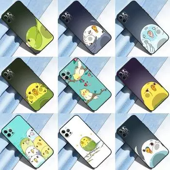 Чехол для телефона Chubby Cockatiels Parrotlets для iPhone 14 Pro Max XS X XR, чехол для iPhone 13 12 Mini 11 Pro Max 7 8 Plus iPhone 6 6s