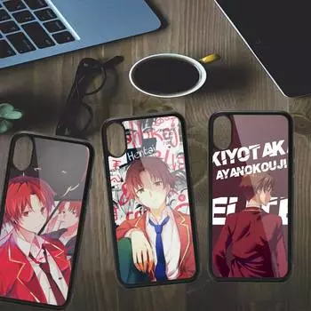 Чехол для телефона Classroom Of The Elite Kiyotaka Ayanokouji, ПК для iPhone 11 12 13 pro XS MAX 8 7 6 6S Plus X XR Luxury Shell Funda iPhone7