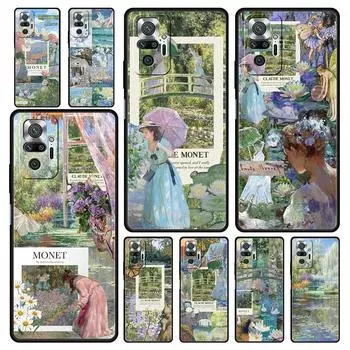 Чехол для телефона Claude Monet Art для Xiaomi Redmi Note 13 12 5G 9S 9 8 10 11 Pro 4G 9T 13C 12C 10C 9C 9A 7 Pro Мягкий силиконовый чехол Redmi Note 10Pro