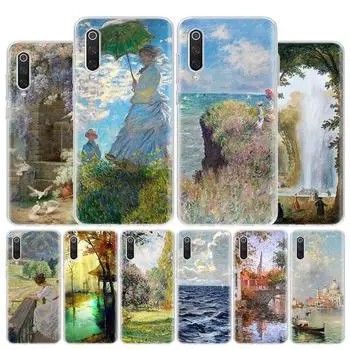 Чехол для телефона Claude Monet Garden Lotus Bridge для Xiaomi Poco X3 GT X4 NFC M4 Pro M3 M2 F3 F2 F1 Mi Note 10 A3 A2 Lite A Xiaomi Poco X3