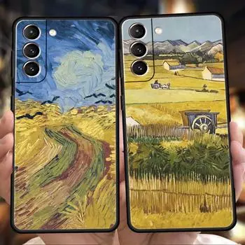 Чехол для телефона Claude Monet Impressionist Arts для Samsung Galaxy S24 S23 Ultra S22 S21 S20 FE 5G S10 S10E S9 Plus S8 черный чехол Samsung S22 5G
