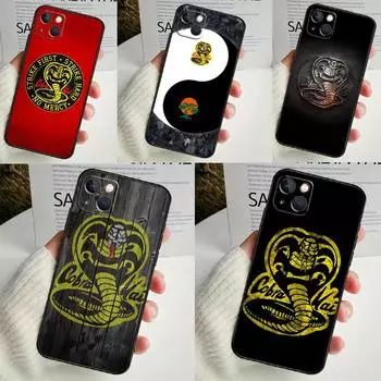 Чехол для телефона Cobra Kai для iPhone 14 13 12 11 16 15 Pro Max Plus Mini 7 8 X XR XS Max Мягкий чехол iPhone 15 Plus