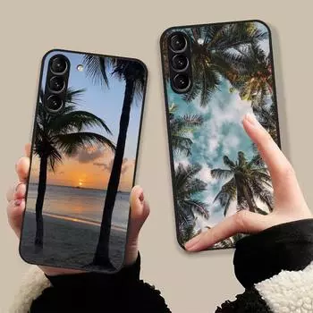 Чехол для телефона Coconut Tree для Samsung Galaxy S7 Edge Plus S9 S20Plus S20ULTRA S10lite S225G S10 samsungS22plus5G