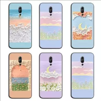 Чехол для телефона Colorful Planet Fantasy для OPPO Find X5 X3 X2 A93 Reno 8 7 Pro A74 A72 A53, мягкий черный чехол для телефона OPPO Find X5