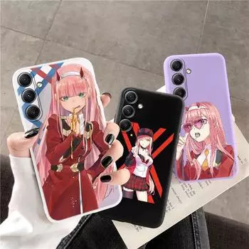 Чехол для телефона Cool Girl Anime для iPhone Samsung A55 S24 FE S25 M35 Xiaomi Redmi Note 13 Pro 14C Huawei Honor Realme, противоударный матовый чехол с защитой от царапин Samsung Galaxy S9 Plus фиолетовый