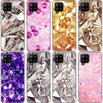 Чехол для телефона Crystal Diamond для Samsung Galaxy A12 A02S A22 A32 A52 A72 A71 A51 A41 A31 A21 A11 A50 A70 A10 A20S черный мягкий чехол Samsung A41
