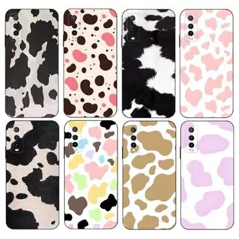 Чехол для телефона Dairy Cow Spots для VIVO Y31 IQOO U5 U5x 9 V21e V23 Y31s Y73 X60 X70 X80 Y33s Y21 Y76 Y15s T1 Pro Plus VIVOY76 5G