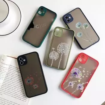 Чехол для телефона Dandelion для iPhone 14 13 12 11 Mini Pro Max XS X Max XR 8 7 Plus SE 2022, цветной чехол для телефона iPhone 14
