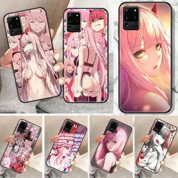 Чехол для телефона «Darling in the Franxx 02» с аниме для Samsung Galaxy Note 4, 8, 9, 10, 20 S8 S9 S10 S10E S20 Plus UITRA, ультра черный, красивый Galaxy S8