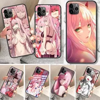 Чехол для телефона «Darling in the Franxx 02» с аниме для iPhone 5 5S SE 2 6 6S 7 8 11 12 Mini Plus X XS XR Pro Max, черный трендовый роскошный роскошный чехол Iphone5 5S Se