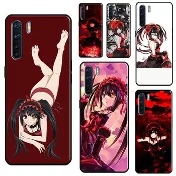 Чехол для телефона Date A Live Tokisaki Kurumi для OPPO Reno 5 Lite 2Z 2F A5 A9 A53 A31 2020 A52 A72 A91 A83 A15 A94 A74 A54 OPPO A1K