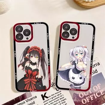 Чехол для телефона Date A Live Tokisaki Kurumi для iPhone 13 14 Pro Max XS XR 12 11 Pro 13 Mini 6 7 8 Plus, мягкая прозрачная задняя крышка iphone 12 pro