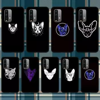 Чехол для телефона Death Metal Sphynx Cat для Xiaomi9 10 11PRO LITE Redmi NOTE7 8 9 10A PRO K40 Poco3 Shell redminote115G