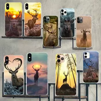Чехол для телефона Deer Hunting Camo для iPhone 13 12 5 5s 5c se 6 6s 7 8 plus x xs xr 11 pro max mini iphone XS MAX