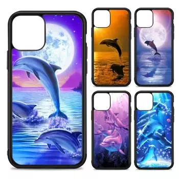 Чехол для телефона «Дельфин», силиконовый чехол из ПК + ТПУ для iPhone 11 12 13 Pro Max 8 7 6 Plus X SE XR Hard Fundas iphone 14