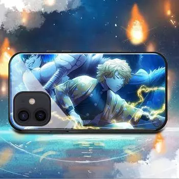 Чехол для телефона Demon Slayer Agatsuma Zenitsu для iPhone 6 6s 7 8 14 Plus X Xr Xs Max 11 12 13 14 Pro Mini Max из закаленного стекла iPhone 6 6s