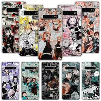 Чехол для телефона Demon Slayer Anime Kimetsu No Yaiba для Samsung Galaxy S20 FE S10 Plus S21 S22 Ultra S10E S9 S8 S7 Edge J4 + Fundas Samsung S20 FE