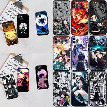 Чехол для телефона Demon Slayer для iPhone 6 6s 7 8 11 12 13 14 15 XS Pro Max XR X SE Samsung S20 S21 S22 S23 S24 FE Ultra S8 S9 S10 Plus Lite S21S S10E Samsung S8 Plus олений