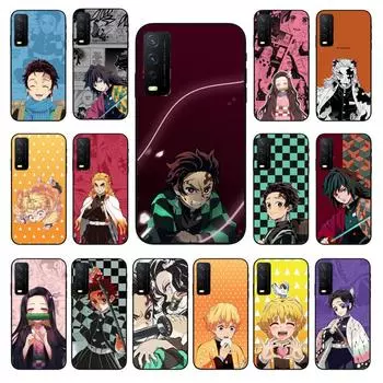 Чехол для телефона Demon Slayer Kimetsu Kamado для VIVO Y31 Y21 Y70 Y21S Y20 Y72 1907 Y12 Y11S Y53S Y33S Y55 Y76 Y51 Y15S Y01 Funda VIVO Y31