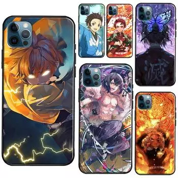 Чехол для телефона Demon Slayer Kimetsu no Yaiba для iPhone 11 14 13 Pro Max XS XR X SE 2020 5S 6S 7 8 Plus 12 mini задняя крышка iPhone 6 6s